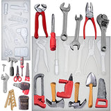 Construction Tools Fondant Silicone Molds Set for Chocolate Candy Sugarcraft Cupcake Topper Cookie Decorating, Epoxy Resin Soap Clay Wax Craft FUNSHOWCASE