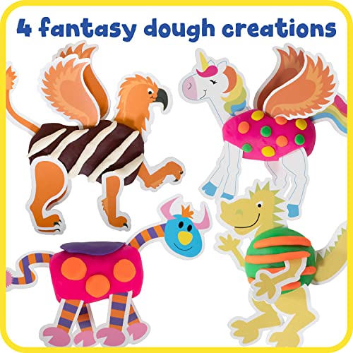 READY 2 LEARN Big Craft Combo Box - 800+ Pieces - 16 Projects for Kids Ages 4-8 - All in One Craft Kit - Paper Bag Puppets, Dough Creations and More! READY 2 LEARN