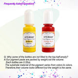 LET'S RESIN Opaque Resin Pigment,10 Colors Epoxy Resin Pigment Paste Each 0.35oz,High Pigmented Resin Coloring Paste,Resin Colorant for Epoxy Resin LET'S RESIN