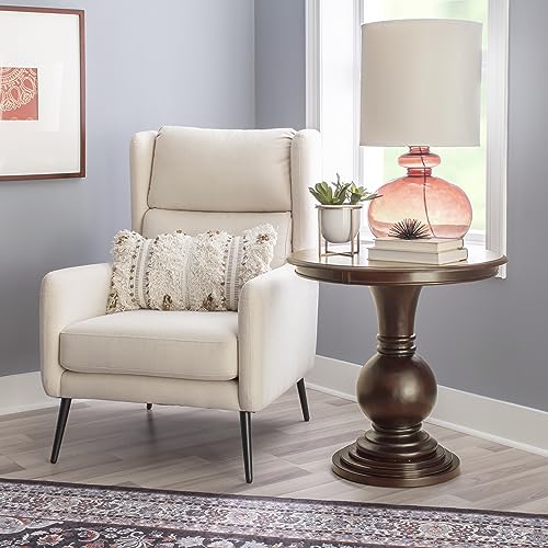 Powell 809-350 Espresso Round Accent Table 26"L x 26"W x 26"H - WoodArtSupply