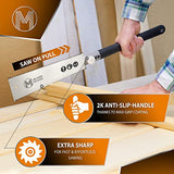 [M-SAW] Japanese Pull Saw Set [+FREE 2.BLADE] - 10" Double Sided Ryoba Japanese Saw Hand Saw - Japanese Hand Saw Ryoba Saw Flush Cut Saw - Japanese M Meisterstark