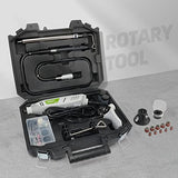 Rotary Tool Kit, 200W 1.8 AMP Huepar Tools with Flex Shaft 239pcs Accessories include MultiPro Keyless Chuck, 6 Variable Speed 10000-40000RPM Huepar Tools