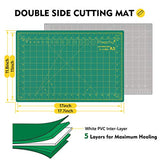 Magicfly Rotary Cutter Set, 45mm and 28mm Fabric Cutters Kit with Extra 10 Blades, A3 Double-Sided Self Healing Cutting Mat, 12x6 Inch Quilting Ruler Magicfly