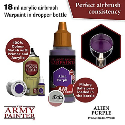 The Army Painter Warpaint Air Alien Purple - Acrylic Non-Toxic Heavily Pigmented Water Based Paint for Tabletop Roleplaying, Boardgames, and Wargames - WoodArtSupply