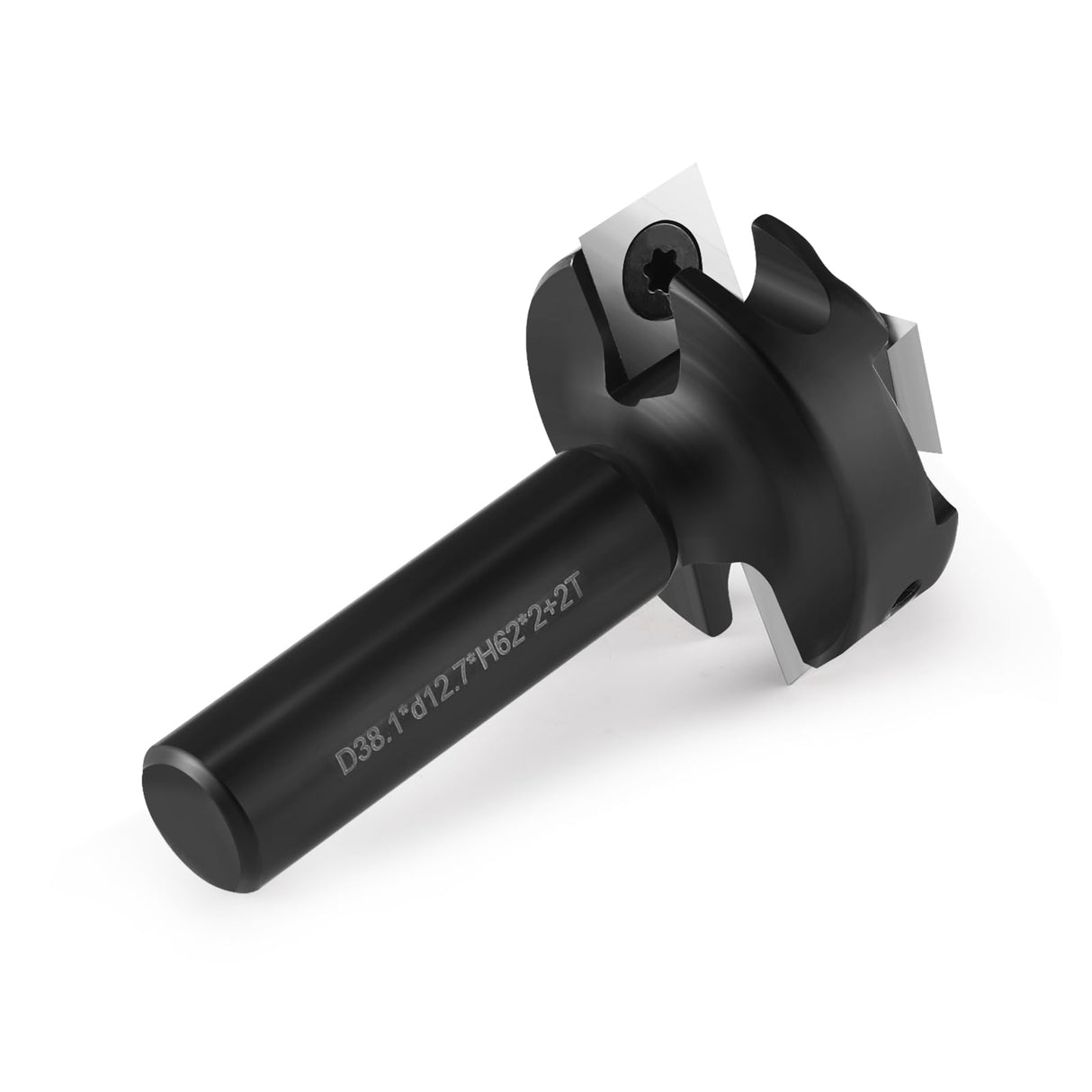 CNC Spoilboard Surfacing Router Bit 1/2" Shank, Slab Flattening Router Bit , 2+2 Flutes Insert Carbide Wood Planer Router Bits, Planing Bit for HOZLY