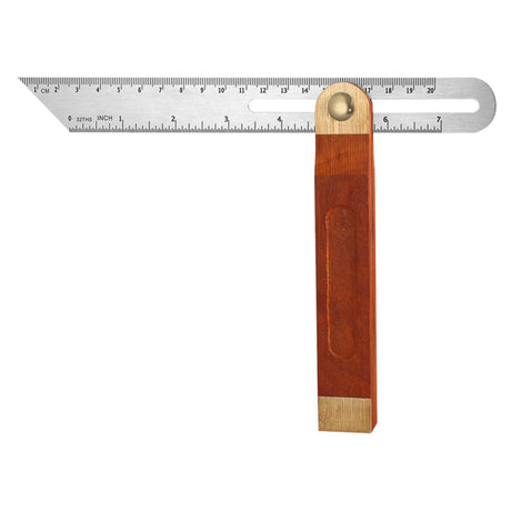 Carpentry Square 9Inch Carpentry Square Try Square Adjustable Sliding Bevel Gauge Hardwood Handle Stainless Steel Blade for Craftsman Woodworking LokweeTal