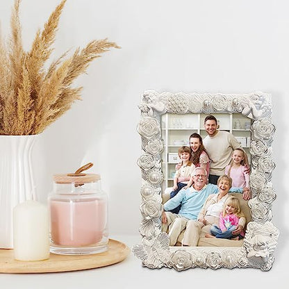 4 x 6 Picture Frames, 12 Pack Wooden Picture Frames, Small Picture Frame Unfinished Wood Photo Frames, Display Pictures Photo Frame Craft Frames Set