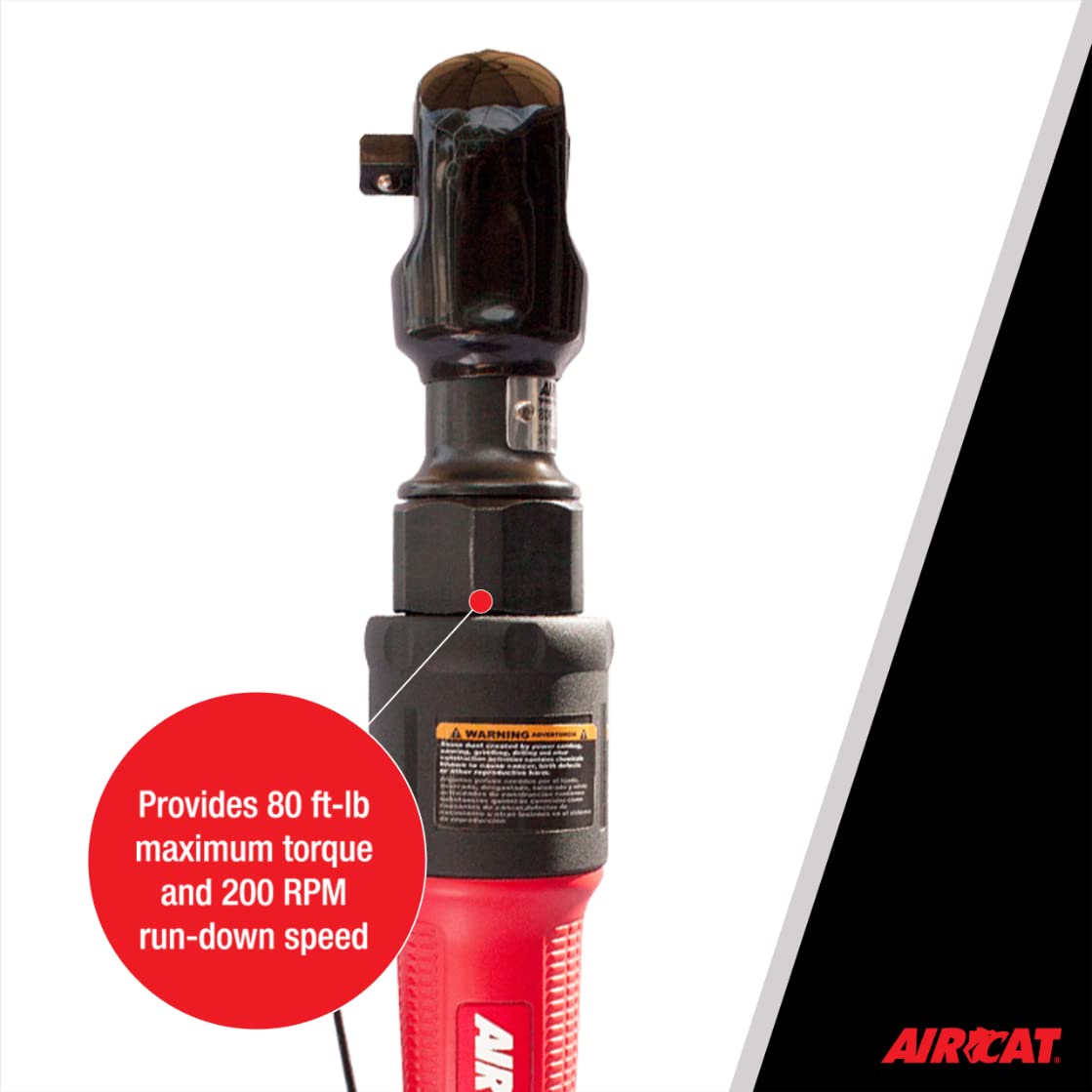 AIRCAT Pneumatic Tools 806: 3/8-Inch Ratchet 80 ft-lbs Maximum Torque AIRCAT