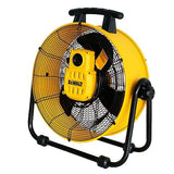 DEWALT DXF-2042 High-Velocity Industrial,Floor,Drum,Barn,Warehouse Fan Heavy Duty Mover Portable Air Circulator 3-Speed Adjustable Tilt, 20", Yellow DEWALT