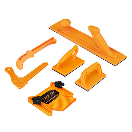 POWERTEC 71718V Safety Kit with Deluxe Featherboard for Use On Table Saws, Router Tables, Jointers and Band Saws, 1 Set POWERTEC