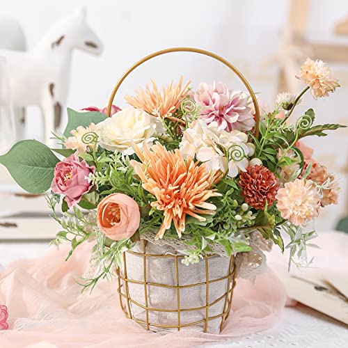 YYHUAWU Artificial Flowers Combo Set Fake Flower Leaf Box with Stems for DIY Wedding Bouquets Centerpieces Flower Arrangements Decorations Baby YYHUAWU
