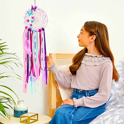 noonimum DIY Dream Catcher Kit, Make Your Own Dream Catchers for Kids, Macrame Hanging Wall Decor Art, Teenage Boys and Girls - WoodArtSupply