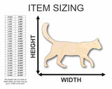 Unfinished Wood Cat Shape - Animal - Pet - Craft - up to 24" DIY 14" / 1/4" 24 Hour Crafts