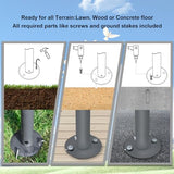 Carport 10'x20' Heavy Duty Canopy Steel Canopy Storage Shed,Portable Garage Party Tent,Portable Garage with Removable Sidewalls & Doors All-Season Generic