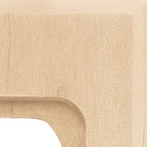 Franklin Brass Wood Square Wall Plate, Unfinished Wood Single Duplex Outlet Cover, 3-Pack, W10397V-UN-C Franklin Brass
