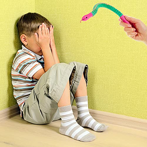 12 Inch Wooden Snakes Unfinished Wooden Wiggly Snakes Jointed Flexible Wood Snake to Paint Blank Canvas Animal Model Crafts for Arts and Crafts, Gejoy