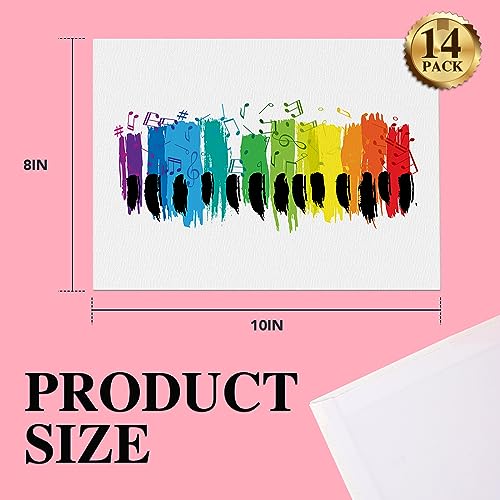 ESRICH Canvases for Painting 8x10In,14 Pack Blank Canvas Boards Bulk - 100% Cotton Art Canvas for Oil, Acrylic & Watercolor Painting. ESRICH