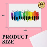 ESRICH Canvases for Painting 8x10In,14 Pack Blank Canvas Boards Bulk - 100% Cotton Art Canvas for Oil, Acrylic & Watercolor Painting. ESRICH