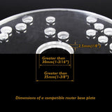 O'SKOOL 10 pcs Brass Router Template Bushing Guides Sets Fit Any Router Sub-base of the Porter Cable style O'SKOOL