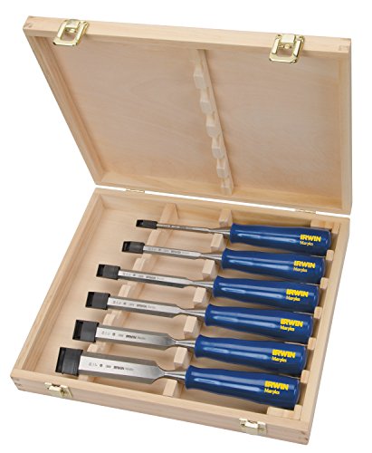 IRWIN Marples Chisel Set for Woodworking, 6-Piece (M444SB6N) - WoodArtSupply