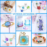 KISREL UV Resin 300g - Upgraded UV Resin Kit, Hard Type Crystal Clear Ultraviolet Curing UV Epoxy Resin for Craft Jewelry Making KISREL