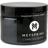 MEYSPRING Charcoal Black Mica Powder for Epoxy Resin - 50 Grams - Great for Resin Art and UV Resin - Epoxy Resin Color Pigment MEYSPRING
