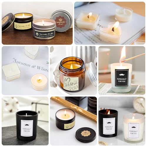 DOPXXBB Complete Candle Making Kit, DIY Candle Making Supplies for Adults, Include Soy Wax, Candle Cups & Tins Candle Wicks & Light Aroma Type - WoodArtSupply