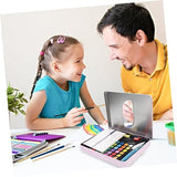 NUOBESTY 4 Sets Gouache Major Wooden Art Supplies Travel NUOBESTY