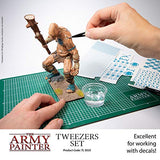 The Army Painter Tweezer - 2-Piece Precision Tweezers Set of Sharp Tweezers Precision & Fine Pointed Tweezers for Assembling Miniatures- Small The Army Painter