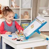 Melissa & Doug Deluxe Double-Sided Tabletop Easel (Arts & Crafts, 42 Pieces, 17.5” H x 20.75” W x 2.75” L, Great Gift for Girls and Boys - Best for Melissa & Doug