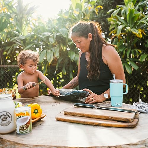 YETI Rambler 25 oz Straw Mug, Vacuum Insulated, Stainless Steel, Power Pink YETI