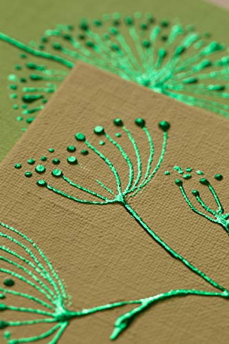 Pébéo Gédéo Mirror Effect 24k Gold Leaves Adhesive Sheet - 12 Sheets, 5 ½ x 5 ½ Inches, Art and Craft Supplies, for Painting, Home Decor, or Pebeo