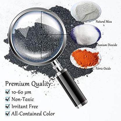 Epoxy Resin Color Pigment - Huge 100g/3.5 Ounces Metallic Mica Powder for Epoxy Resin Art Coloring, Slime Making - Cosmetic Grade Resin Color Dye for