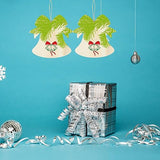 EXCEART 10Pcs Bell Shape Wood Cutouts Unfinished Christmas Wooden Ornaments Xmas Tree Hanging Embellishments Crafts for DIY Arts Crafts Holiday Party EXCEART