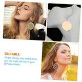 TEHAUX 200pcs Earrings Unfinished Wood Earring Blanks Earring Wood Blanks Round Wood Drop Dangles Unfinished Teardrop Earring Valentines Wood TEHAUX