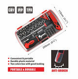 Ratcheting screwdriver sets nut driver set Magnetic Muti Screwdriver Bits Sockets Set T-handle Rachet Tools Set Basic Tool Kit 38-piece for home X-STEEL