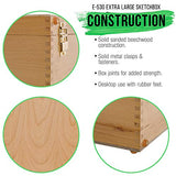 U.S. Art Supply Grand Cayman Extra Large 2 Drawer Adjustable Wood Table Sketchbox Easel, Paint Palette, Premium Beechwood - Portable Wooden Artist U.S. Art Supply