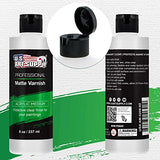U.S. Art Supply Professional Matte Varnish, 8 Ounce - Acrylic Medium, Clear Permanent Protective Finish for Paintings & Artwork, Apply Over Dry U.S. Art Supply