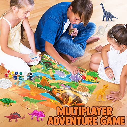 FUNZBO Dinosaur Painting Kit - Dinosaur Toys for Kids 3, 4, 5, 6, 7,8 9 Years Old, Christmas Gifts for Kids, Painting Set for Kids, Art Set for Kids - WoodArtSupply