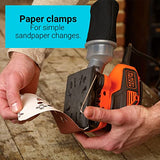 BLACK+DECKER 2.0 Amp Electric 1/4 Sheet Orbit Sander (BDEQS300) BLACK+DECKER