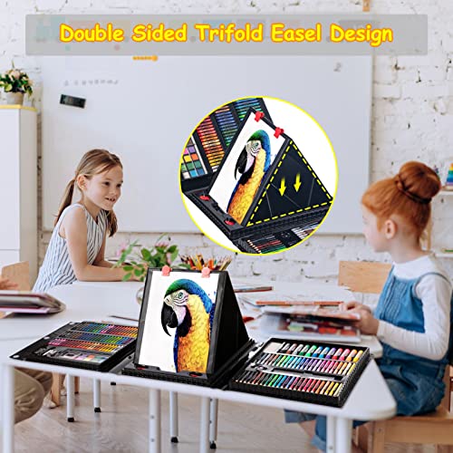Art Supplies, 272 Pack Art Set Drawing Kit for Girls Boys Teens Artist,  Deluxe Gift Art Box with Trifold Easel, Origami Paper, Coloring Pad, Drawing  Pad, Pastels, Crayons, Pencils, Watercolors(Purple) - Yahoo