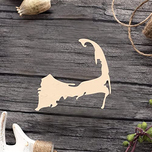 Cape Cod Wood Craft Unfinished Wooden Cutout Art DIY Wooden Sign Inspirational Wall Plaque Retro Wooden Wall Art Decor for Home Front Door Porch Arupkeer