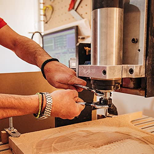 MNA Engraving CNC Wood Carving Router Bit Set, 4 Piece, 1/4" Shank, Soild Carbide 15° 20° 60° 90° V Groove Bit. for CNC or Wood Router, MNA MNA