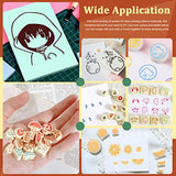 Keadic 12Pcs Soft Rubber Carving Blocks Kit, Comes with Linoleum Cutter Tools & 2 Inches Rubber Roller Brayer Rollers Glue Roller for Ink Paint Block Keadic