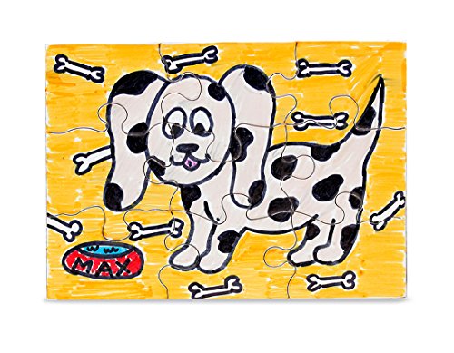 Hygloss Products Blank Jigsaw Puzzle – Compoz-A-Puzzle – 4 x 5.5 Inch - 9 Pieces, 8 Puzzles with Envelopes (96111) Hygloss