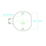Forward 1705A 6-Inch Hitch Vise Truck Bench Vise Mount Trailer Fits 2" Hitch Receiver Forward