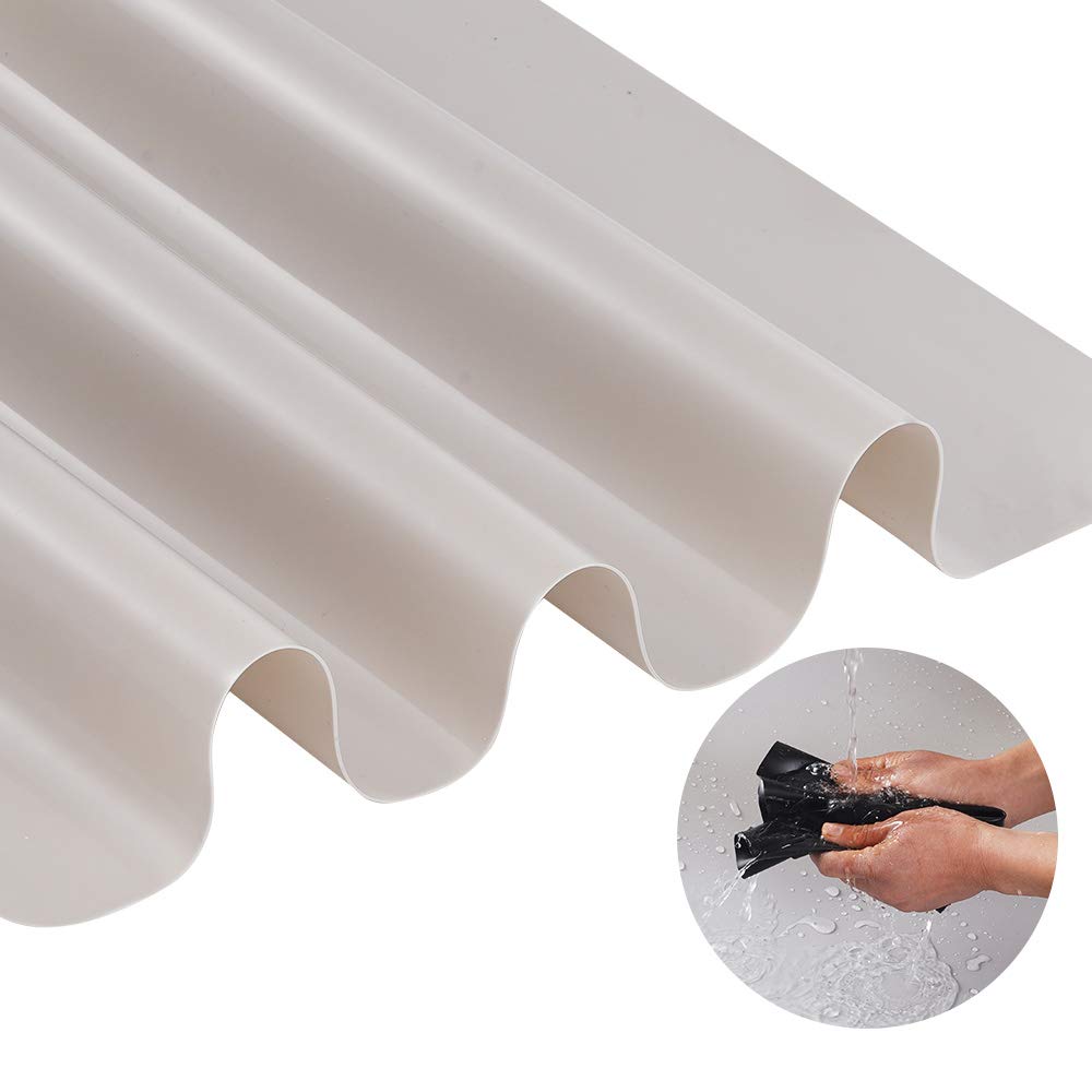 TDHDIKE 3 Pack Large Silicone Sheets for Crafts, Liquid, Resin Jewelry Casting Molds Mat, Silicone Placemat. Black & Gray & Beige (15.7 x 11.8 inch TDHDIKE
