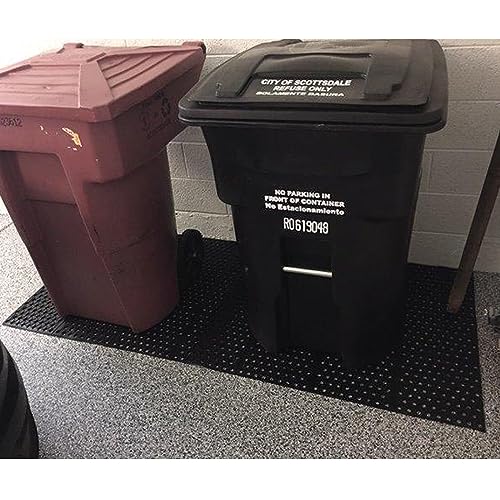 uyoyous Rubber Floor Mat with Drainage Holes 83"x35" Commercial Grade Grease Resistant Anti-Fatigue Rubber Floor Mat with Non-Slip Backing Heavy Duty uyoyous