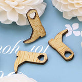 Supvox 50pcs Wooden Cowboy Boots Craft Miniature Wood Cutouts for DIY Crafts Embellishments Wedding Party Decoration SUPVOX