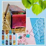 Domino Box Silicone Mold and Domino Molds Set for Resin Casting, Domino Storage Box Resin Mold for DIY Epoxy Crafts Making Tool GDDP